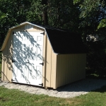 Kenosha WI barn shed with 4'  sidewalls